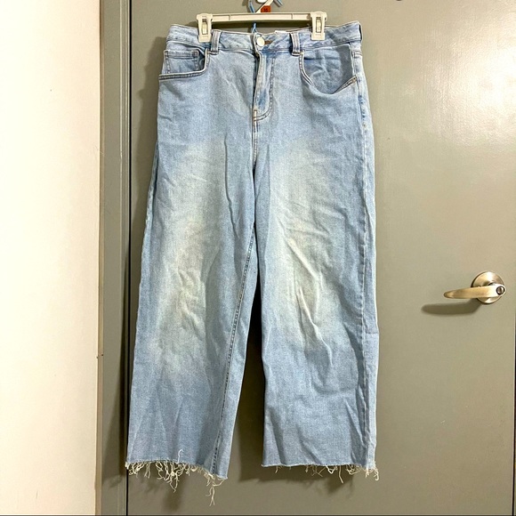 Anko Kmart Wide Leg Distressed Jeans 